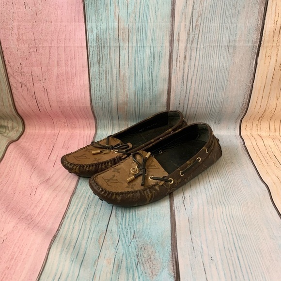 Louis Vuitton Shoes - Louis Vuitton Gloria Brown Monogram flat Loafers